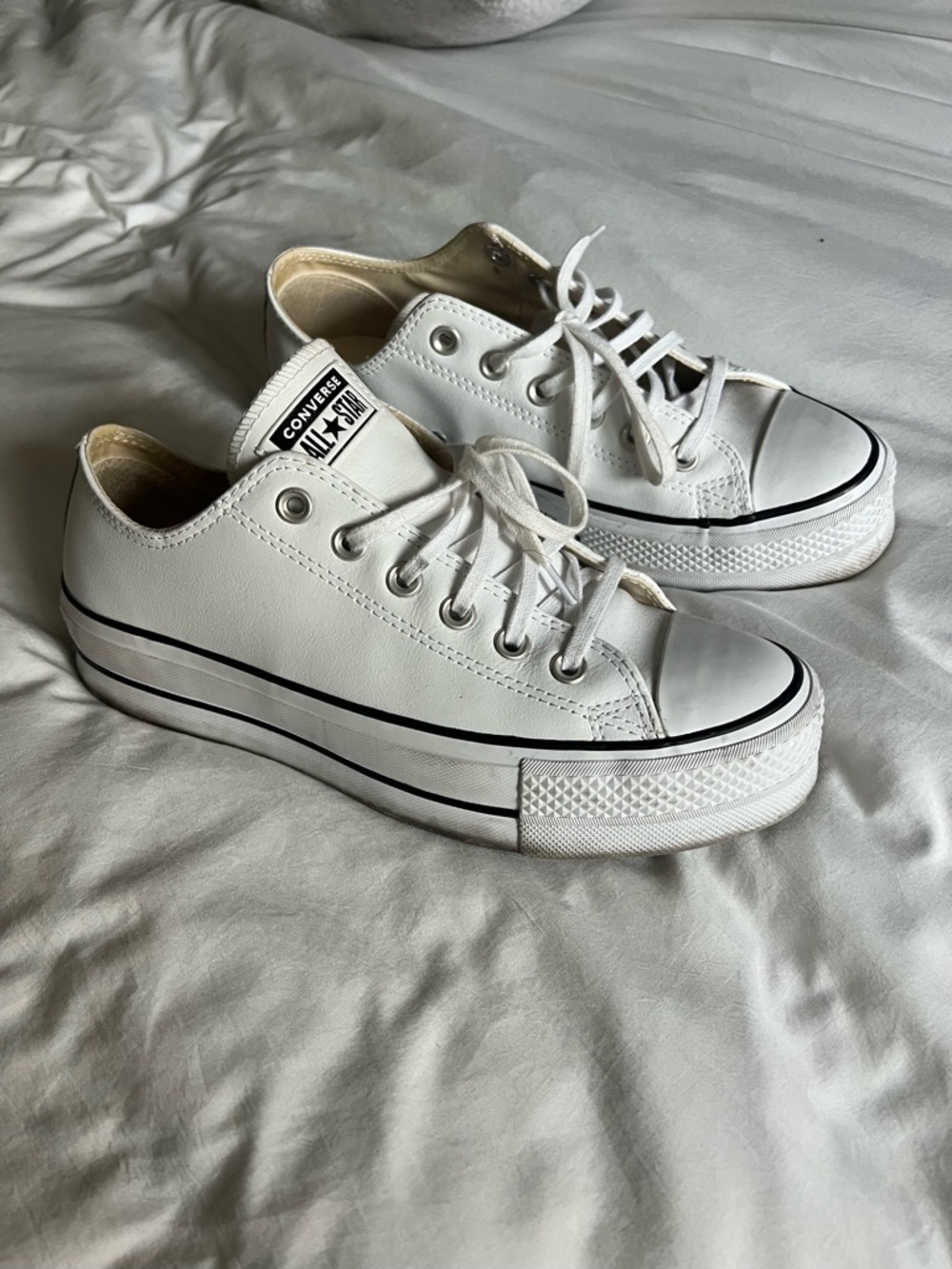 Women’s Leather platform low top